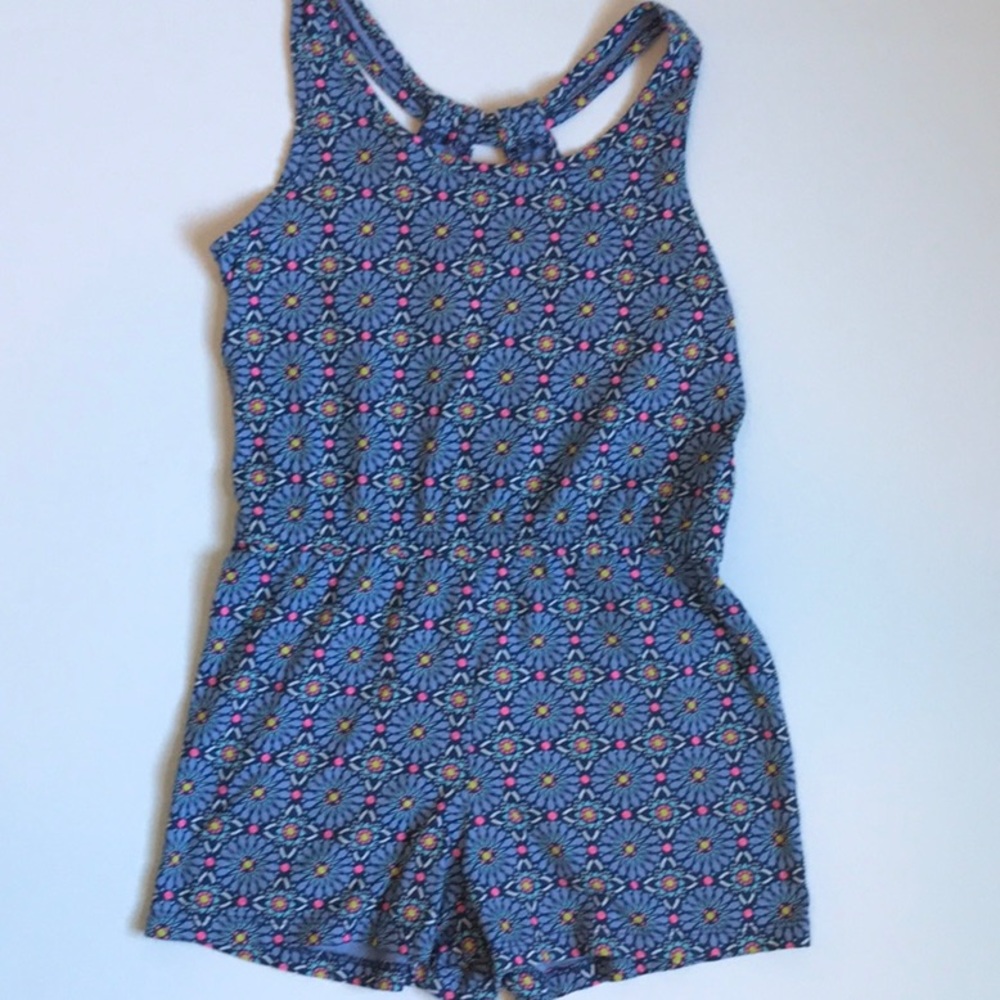 Cotton knit romper